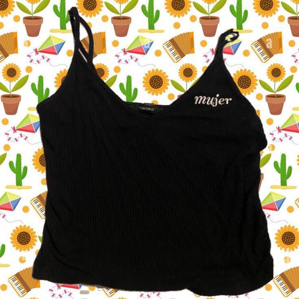 “Mujer” crop top